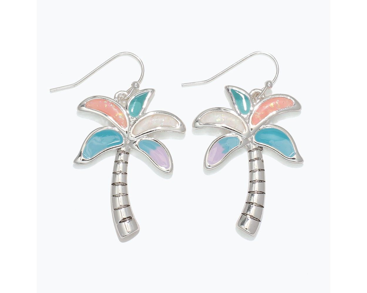 Multi-Color Plam Tree Earrings (PBB)