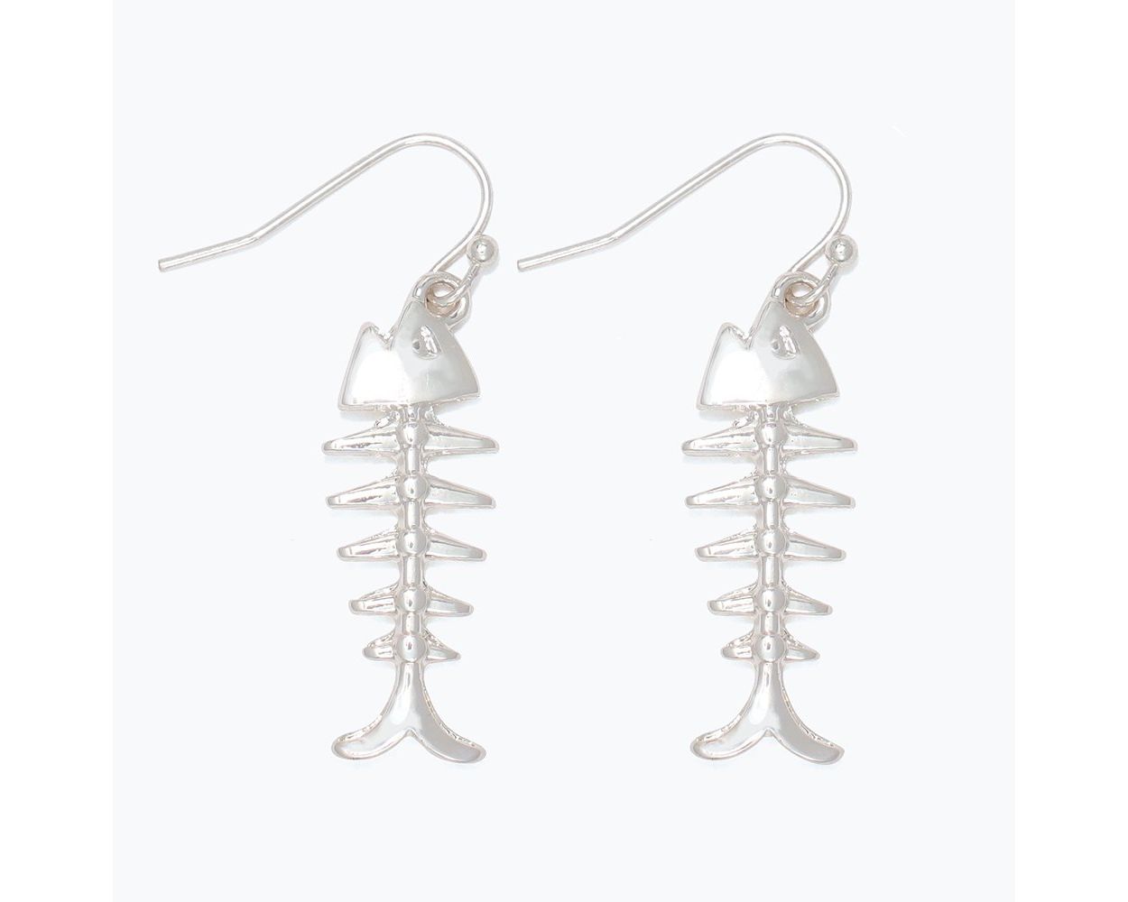 Silver Bonefish Earrings (PBB)