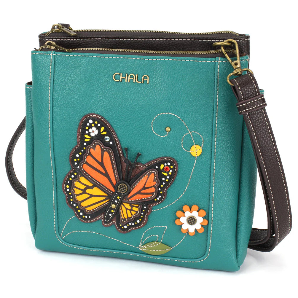 Monarch Butterfly Merry Crossbody 8"x8.5" (CHB)