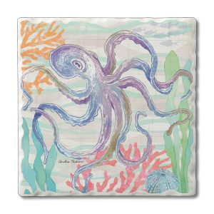 Underwater Octopus Absorbent Coaster (CGL)