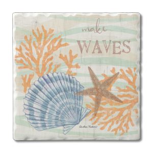 Underwater Make Waves Absorbent Coaster (CGL)