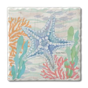 Underwater Starfish Absorbent Coaster (CGL)