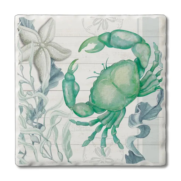 Green Crab Absorbent Coaster (CGL)