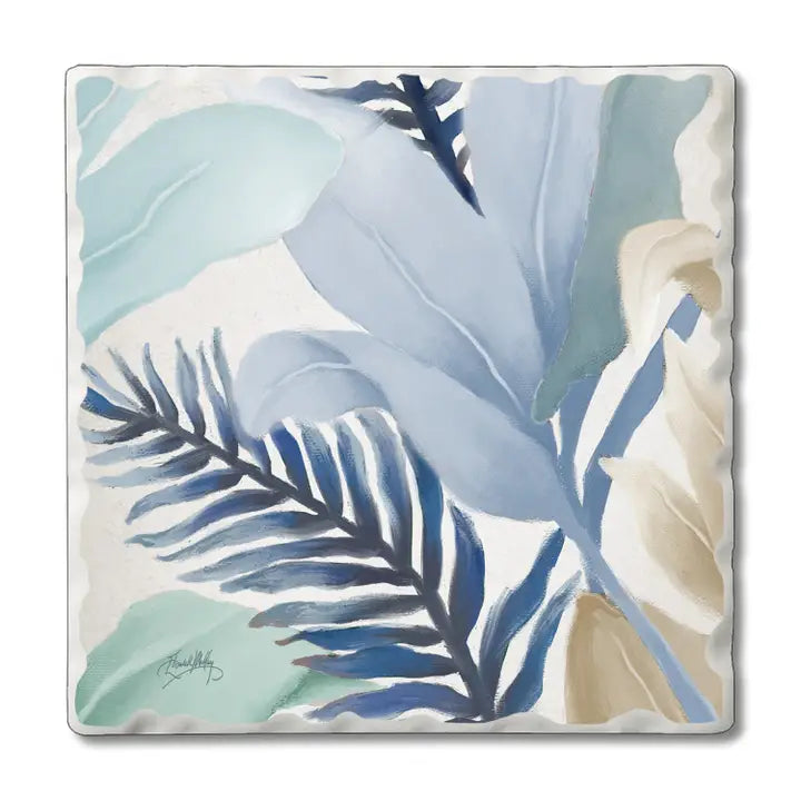 Blue Palms Absorbent Coaster (CGL)