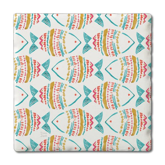 Bright Fish Absorbent Coaster (CGL)