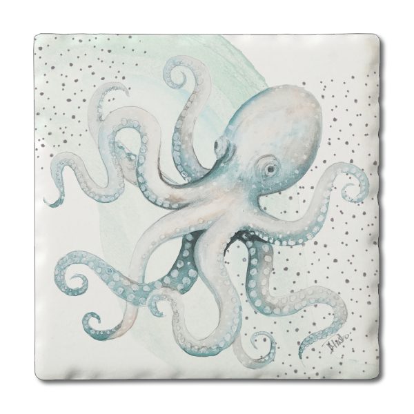 Pastel Octopus Absorbent Coaster (CGL)