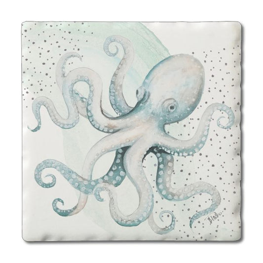 Pastel Octopus Absorbent Coaster (CGL)