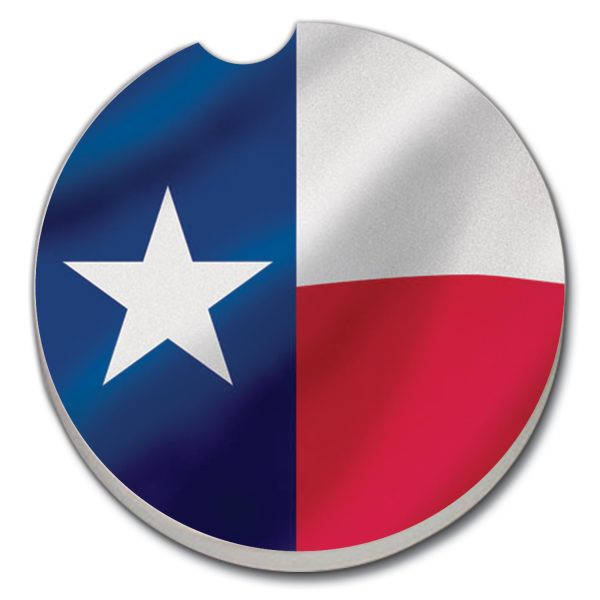 Texas Flag Absorbent Car Coaster (CGL)