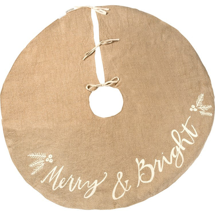 Merry & Bright Christmas Tree Skirt (PbK1)