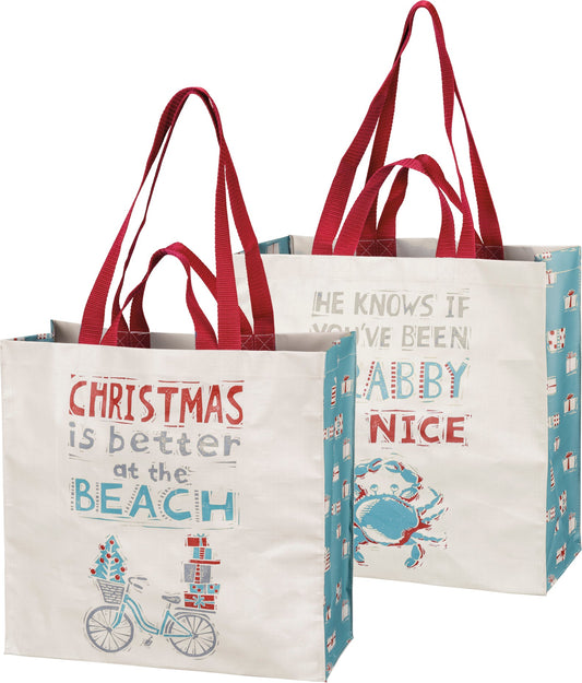 Crabby Christmas Resuable Tote (PbK1)