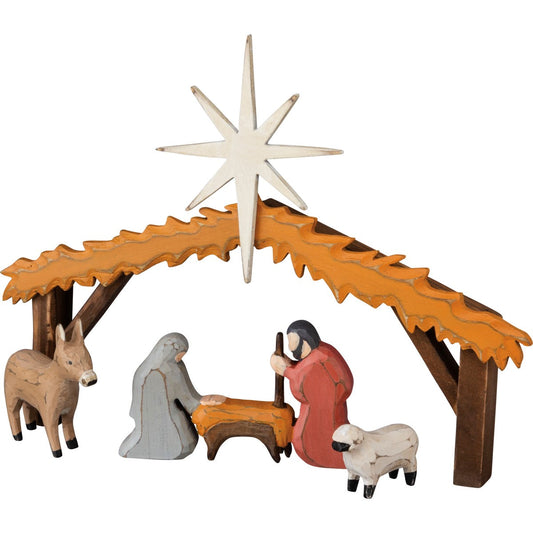 Wood Nativity Scene 12" (PbK1)