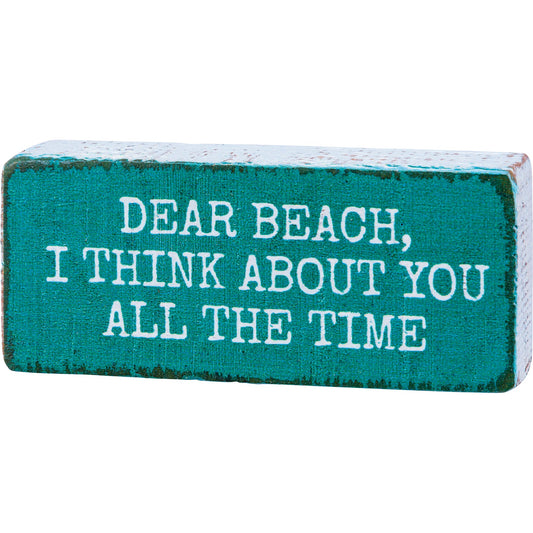 Dear Beach Block Sign (PbK1)