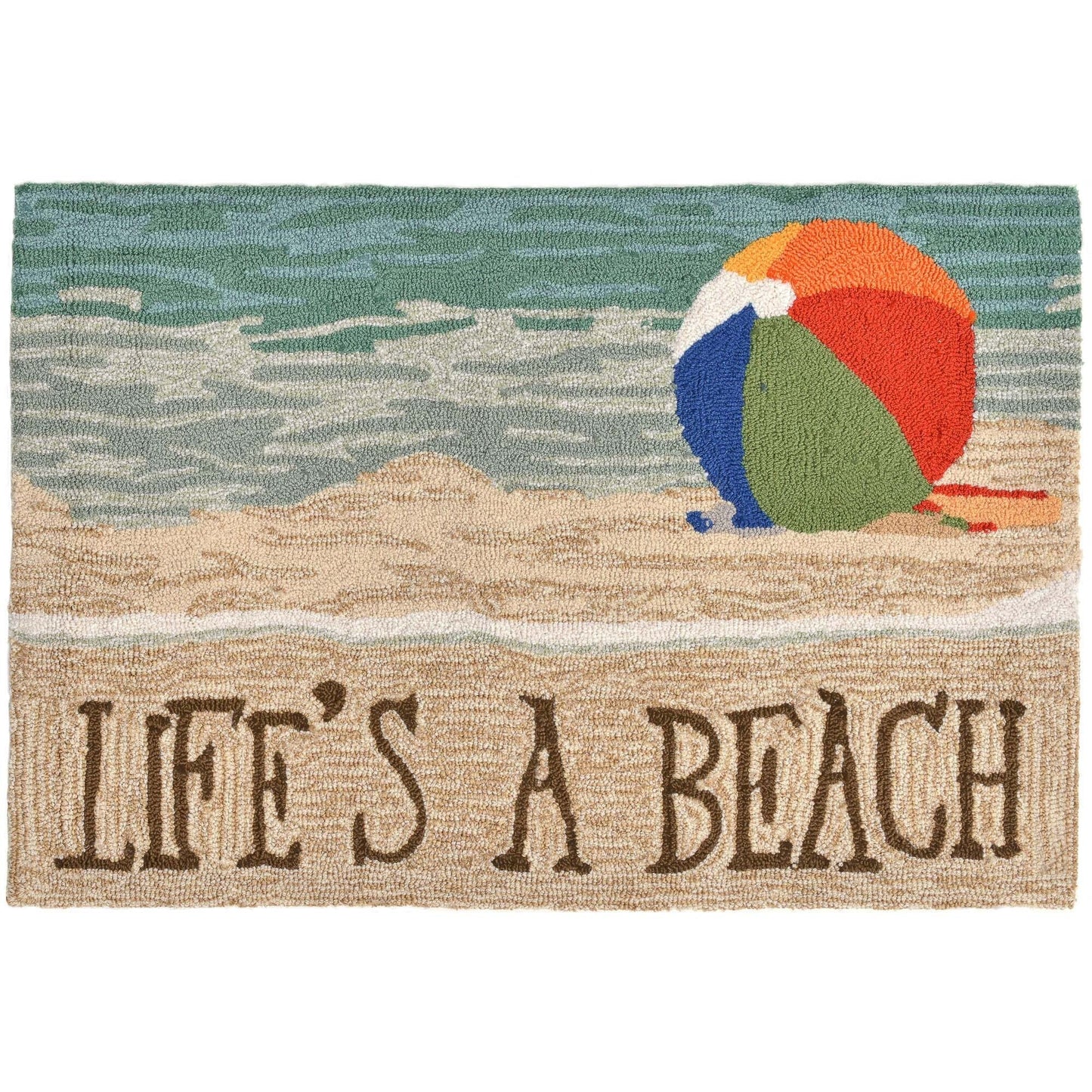 Life's a Beach 20x30 Indoor Outdoor Rug (TOI)