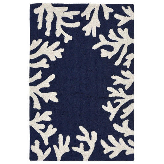 Blue Coral 20x30 Indoor Outdoor Rug (TOI)