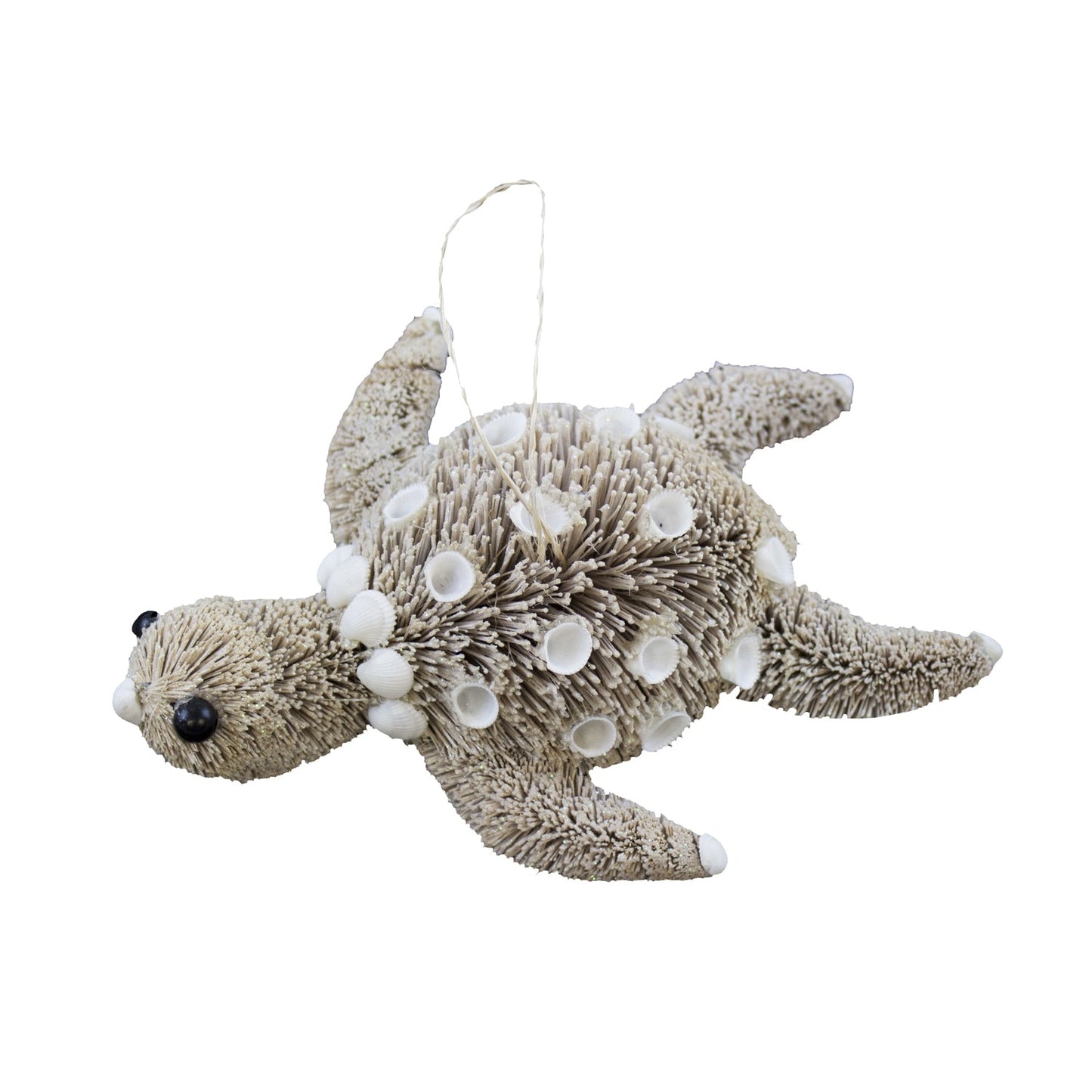 Bottle Brush Sea Turtle Ornament (B2C)