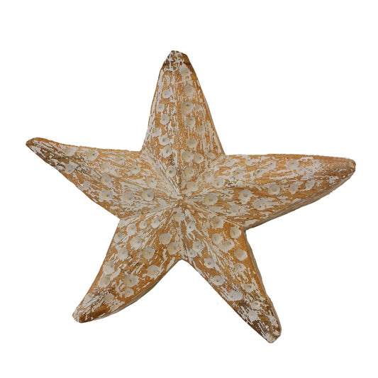 Carved Wood Starfish 10" (B2CS)