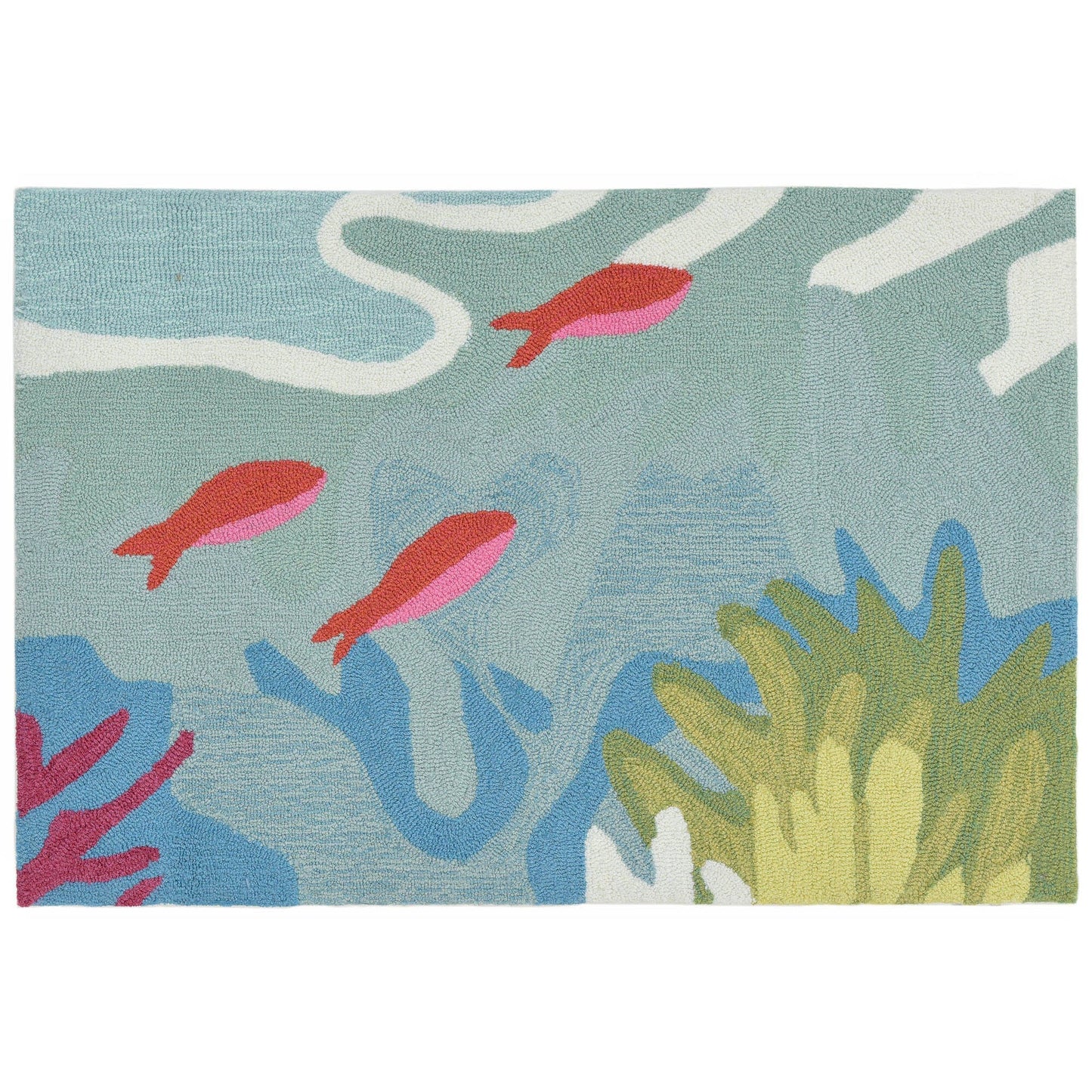 Fish Ocean Scene 24x36 Indoor Outdoor Rug (TOI)