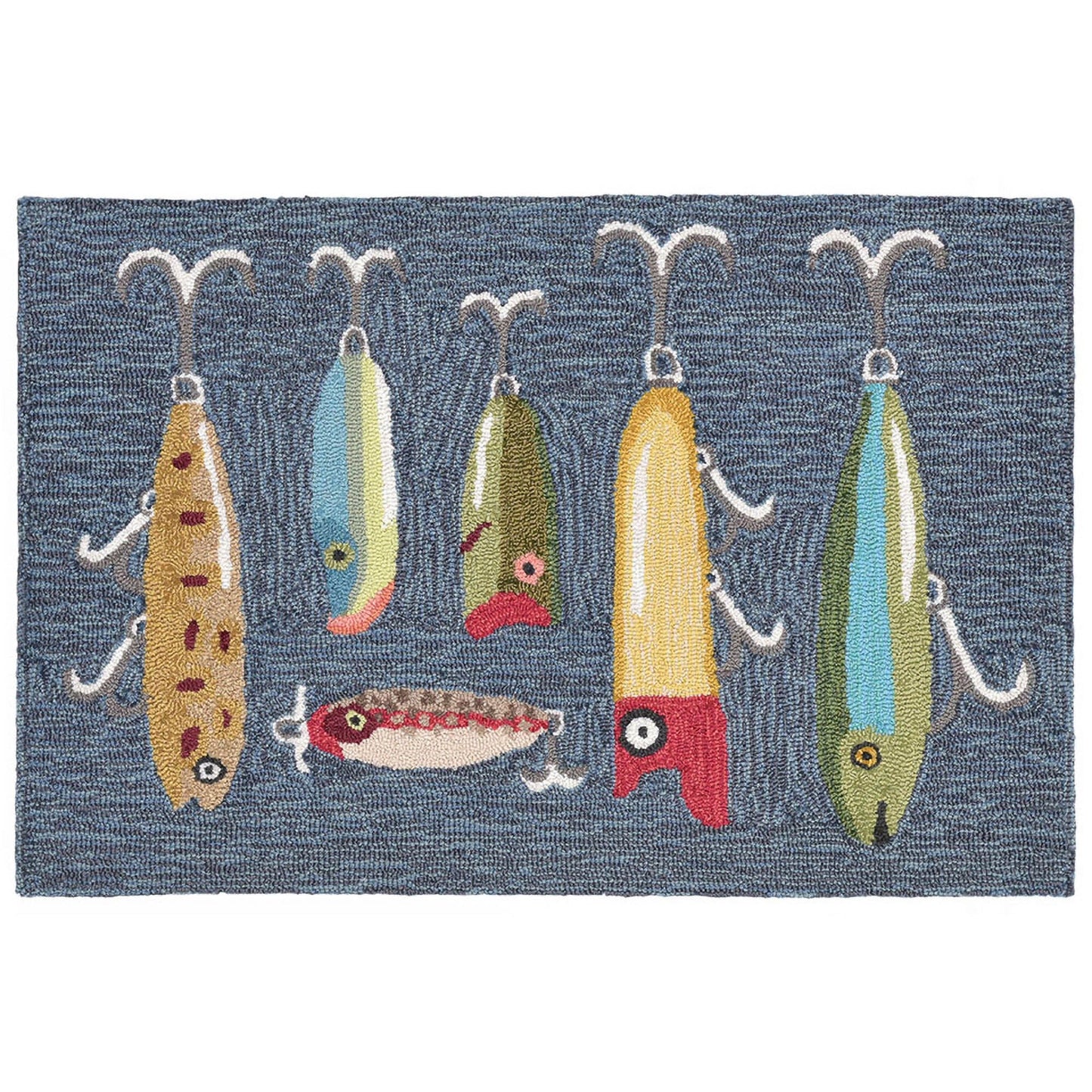 Fishing Lures 20x30 Indoor Outdoor Rug (TOI)