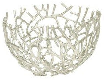 Aluminum Coral Motif 14" Bowl