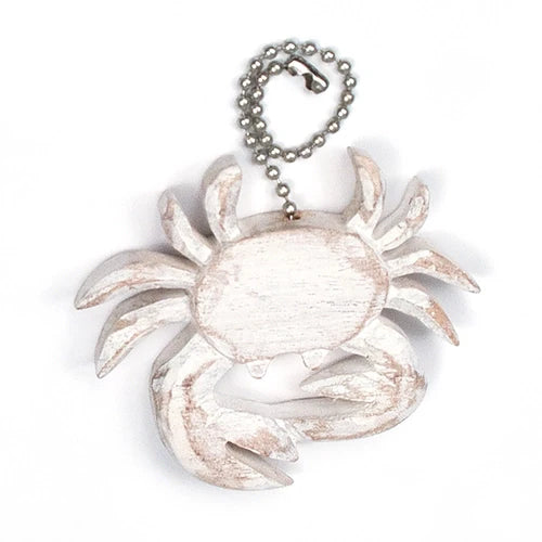 White Washed Crab Wood Fan Pull (TID1)