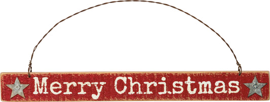 Wood Merry Chrsitmas Ornament (PbK1)