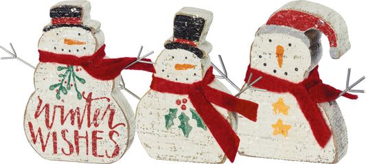 Chunky Snowmen - Set of 3 (PbK1)