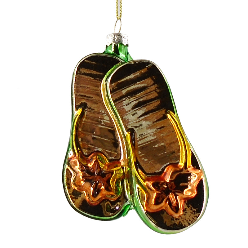 Glass Flip Flop Ornament (CBI)