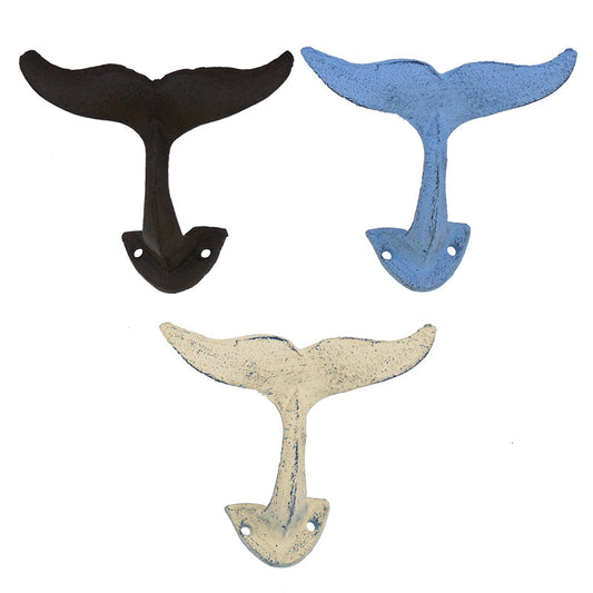 Cast Iron Hook - Whale Tail (various) (CBI)