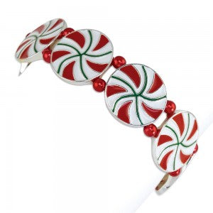 Swirl Candy  Bracelet Christmas (PBB)