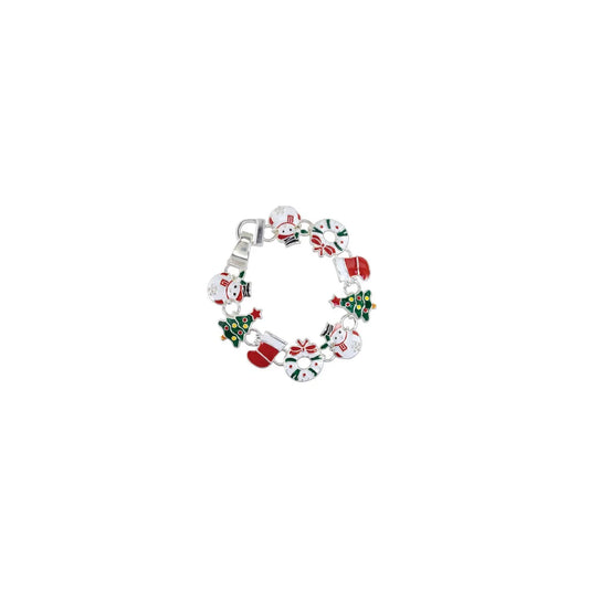 Snowman Wreath  Bracelet   Christmas (PBB)