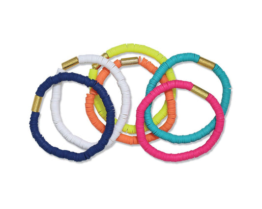 Bright Colorful Discs (various colors) Bracelet (PBB)