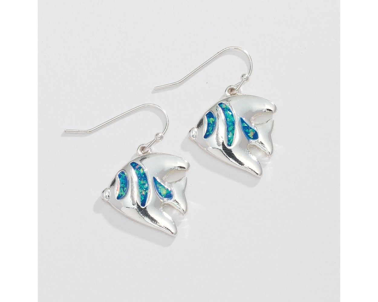 Tropical Fish wi/ Glitter Inlay Earrings (PBB)