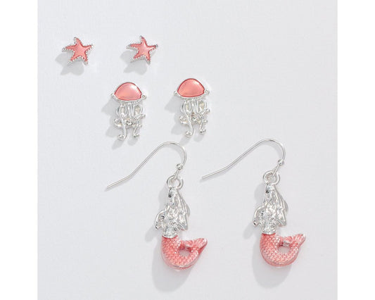 Trio - Pink in the Sea Earrings (PBB)