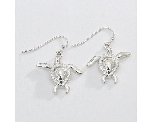 Silver Turtle Earrings (PBB)