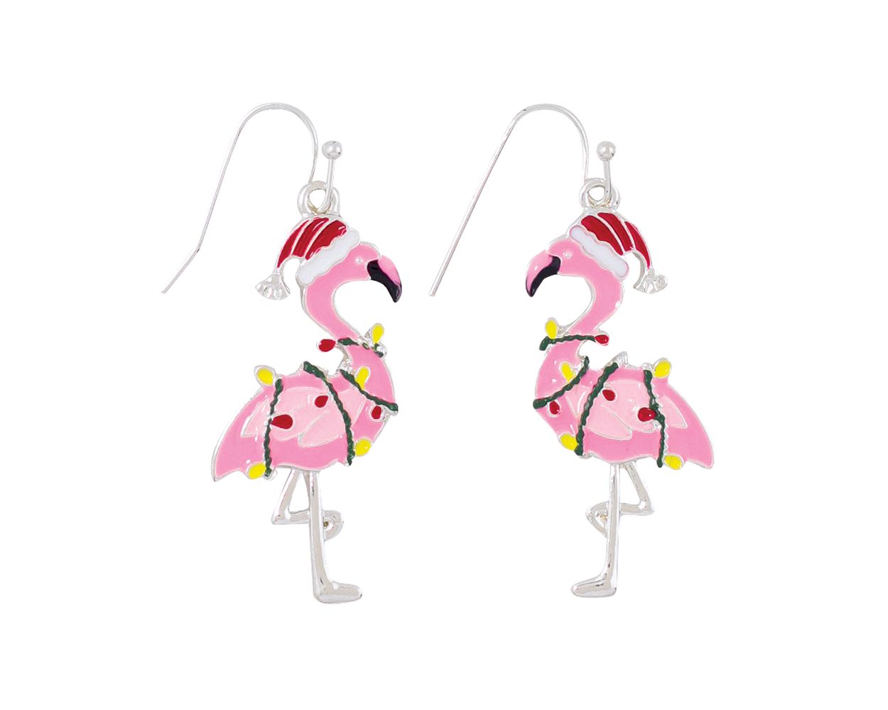 Flamingo Lights Earrings Christmas (PBB)