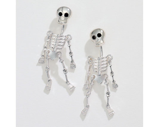 Silver Skeletons Earring - Fall (PBB)