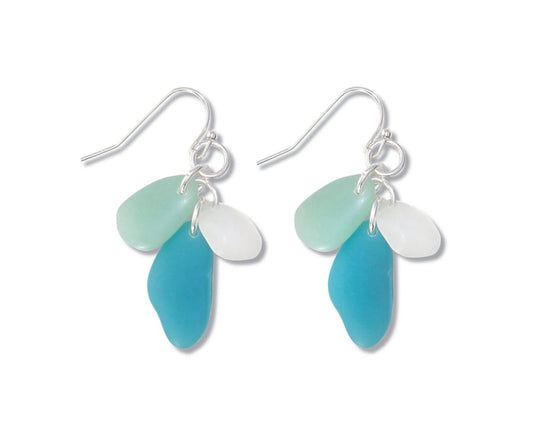 Faux Sea Glass Earrings (PBB)