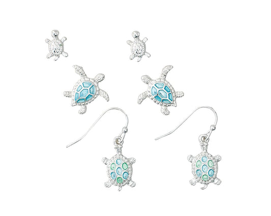 Sea Turtles Trio Earrings (PBB)