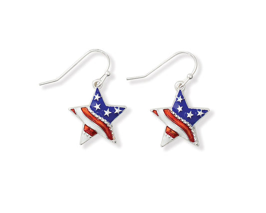 Patriotic Star Earrings (PBB)
