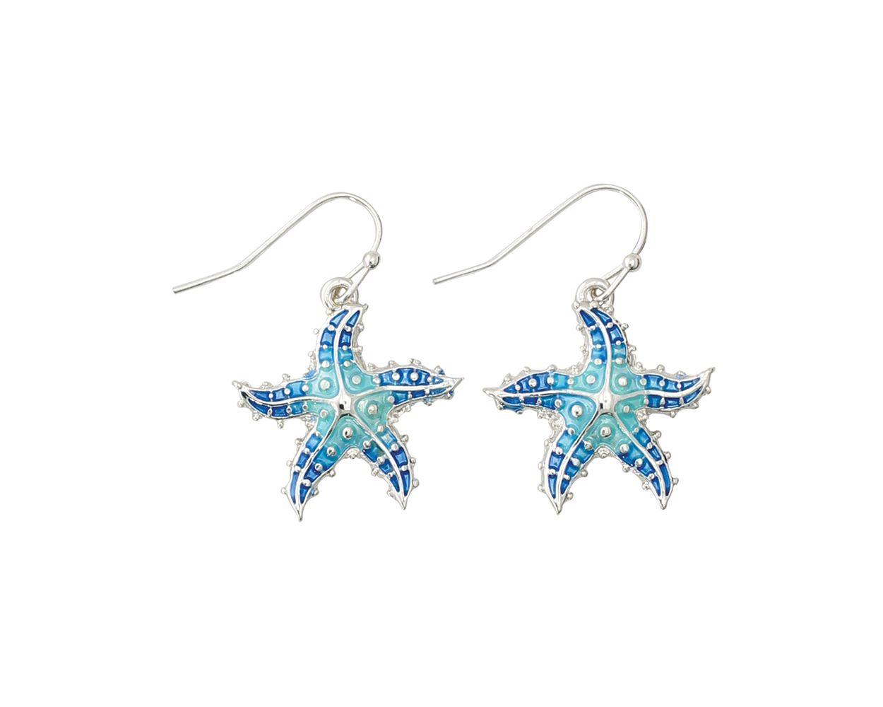 Blue Spiny Starfish Earrings (PBB)