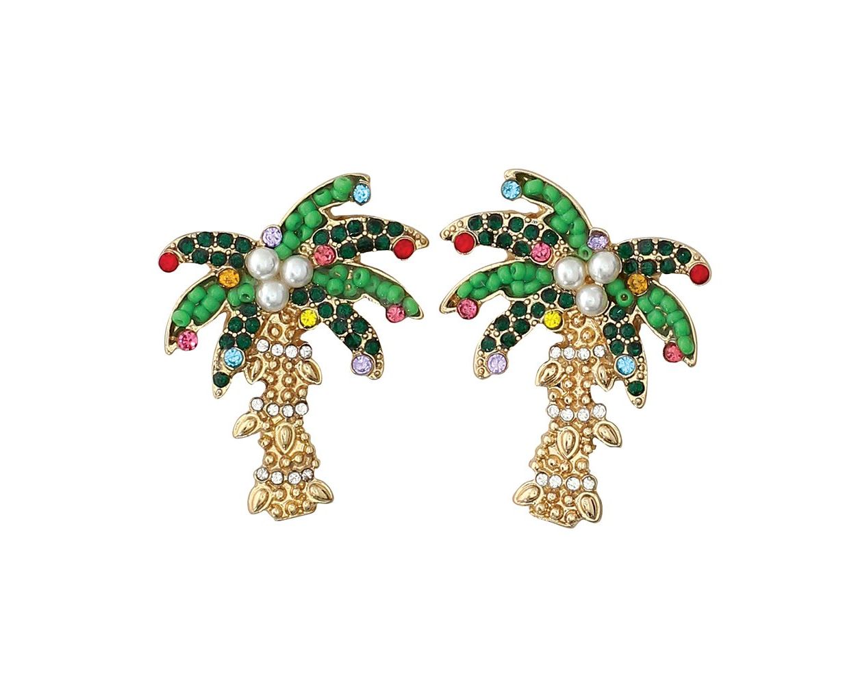 Fancy Palm Earrings Christmas (PBB)