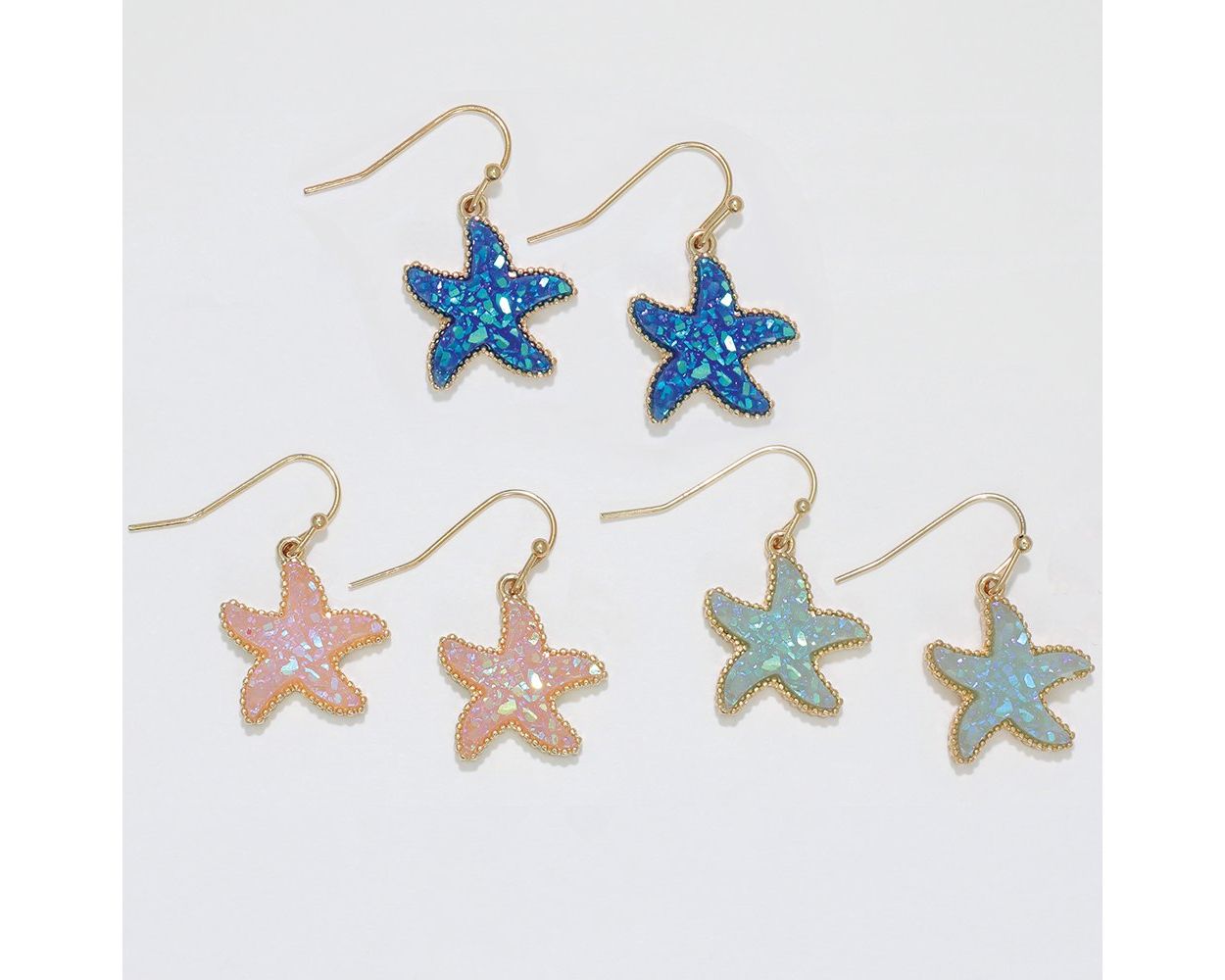 Dazzling Starfish (various colors) Earrings (PBB)