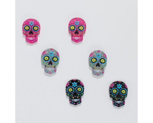 Trio Sugar Skulls Earring - Fall (PBB)