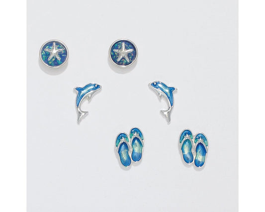 Sea Life Trio v8 Earrings (PBB)