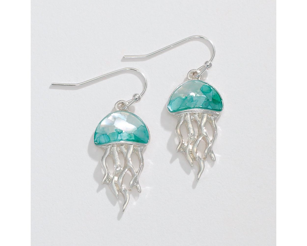 Aqua Jellyfish Earrings (PBB)