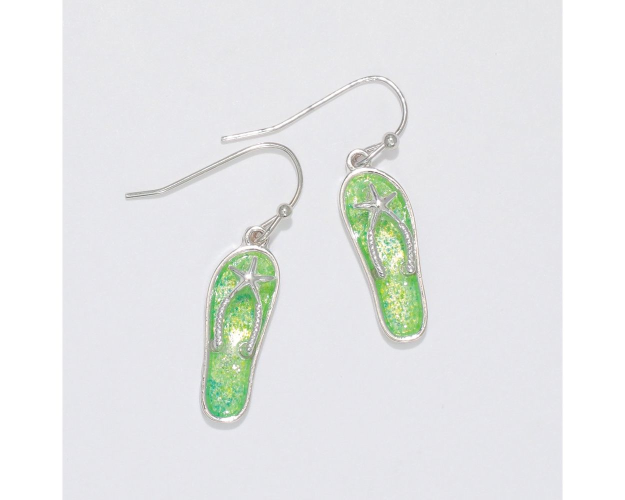 Green Flip Flops Earrings (PBB)