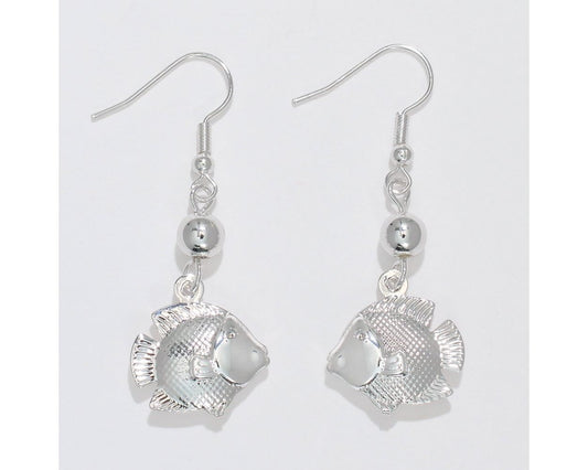 Silver Tropical Fish Earrings (PBB)