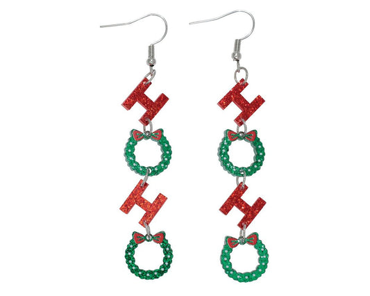 Ho Ho Earrings Christmas (PBB)