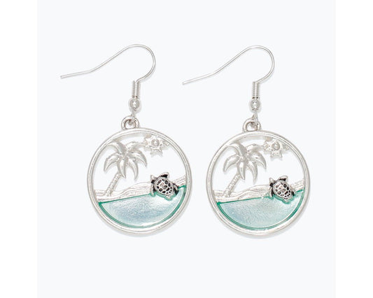 Beach Scene w/ Turtle Earrings (PBB)