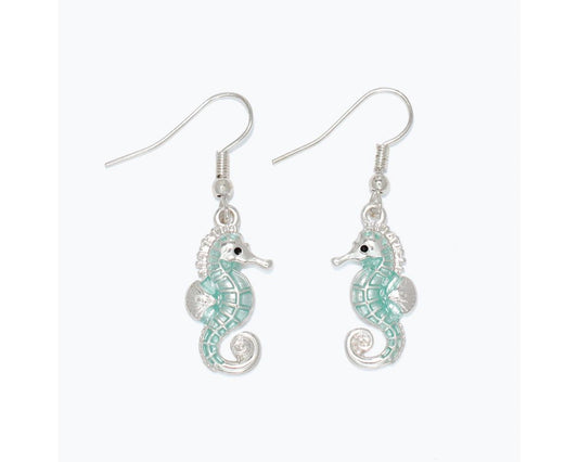 Mint Seahorse Earrings (PBB)